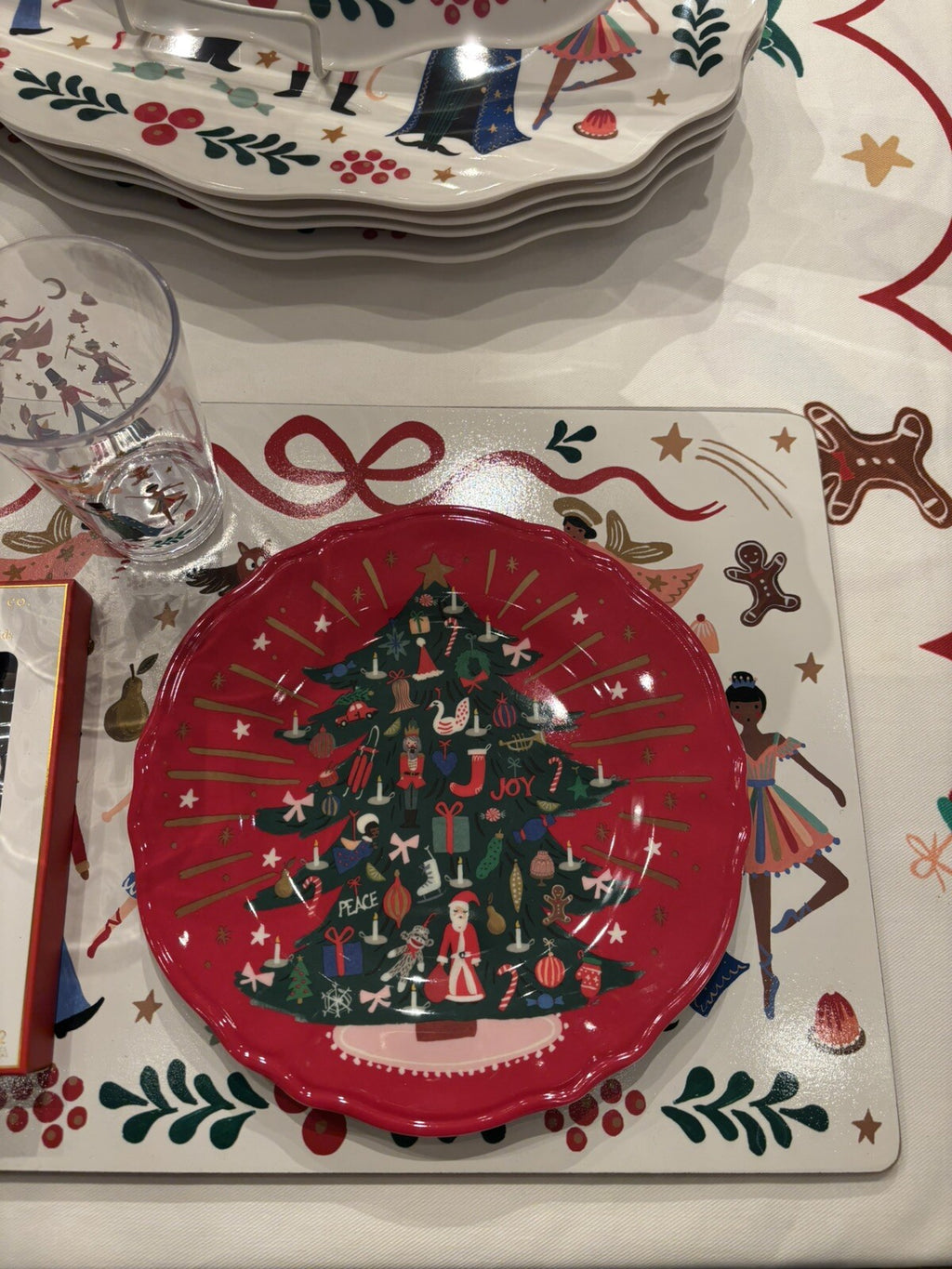 Pottery Barn Disney holiday Nutcracker Christmas Gingerbread plate party SET 8 !