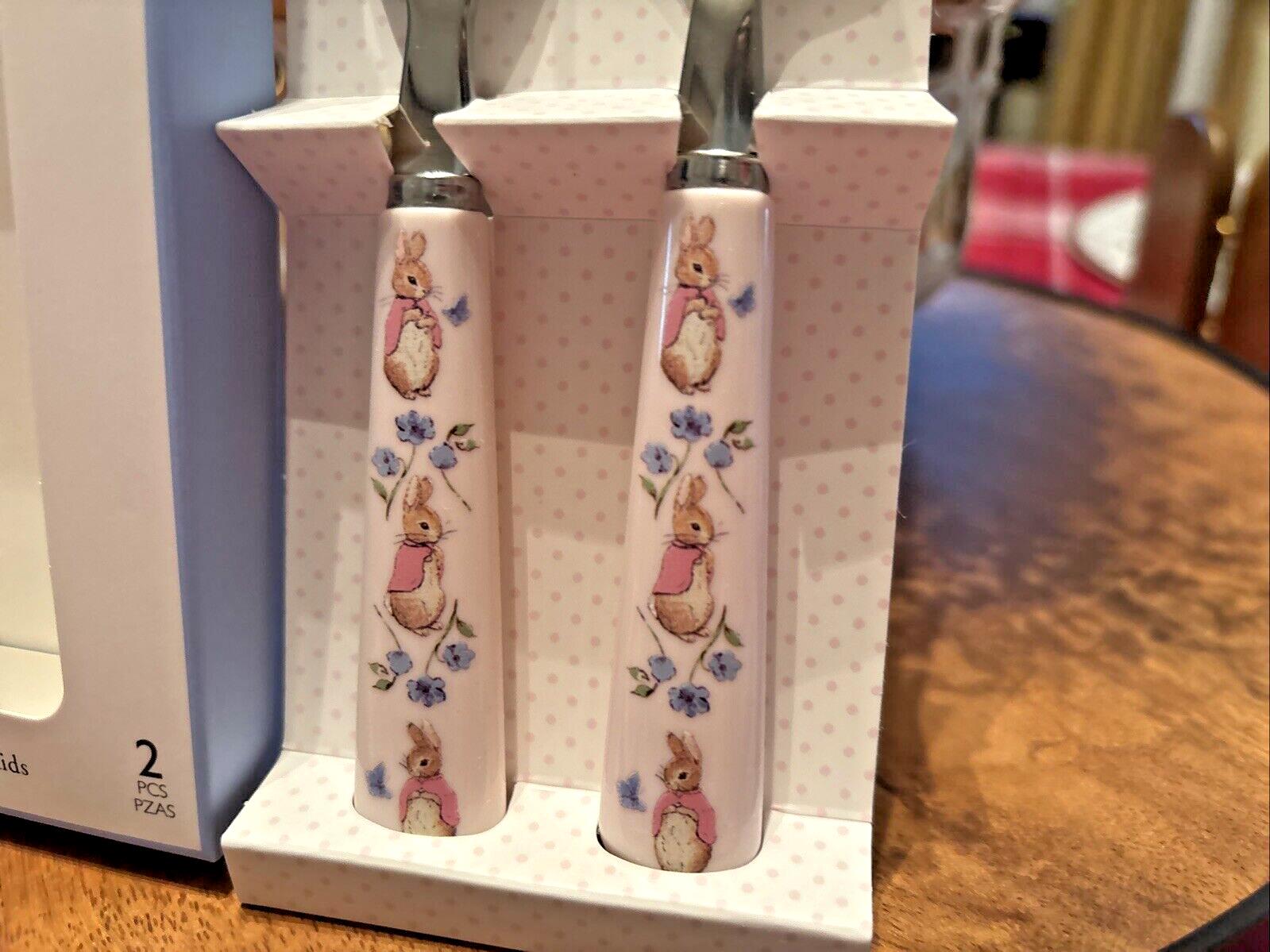 Pottery Barn Holiday Easter Peter Rabbit Utensil Party School disney Gift Set ,