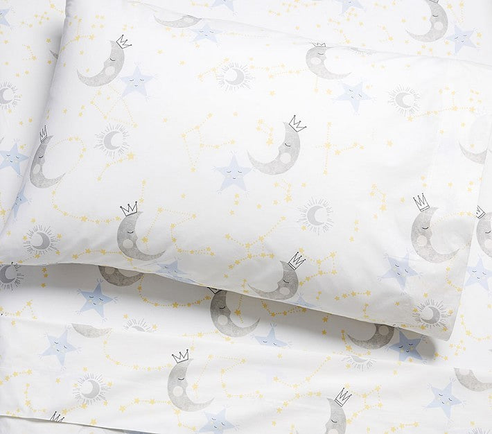 Pottery Barn Disney holiday sleepy moon star space kids gift Pillowcase gift `