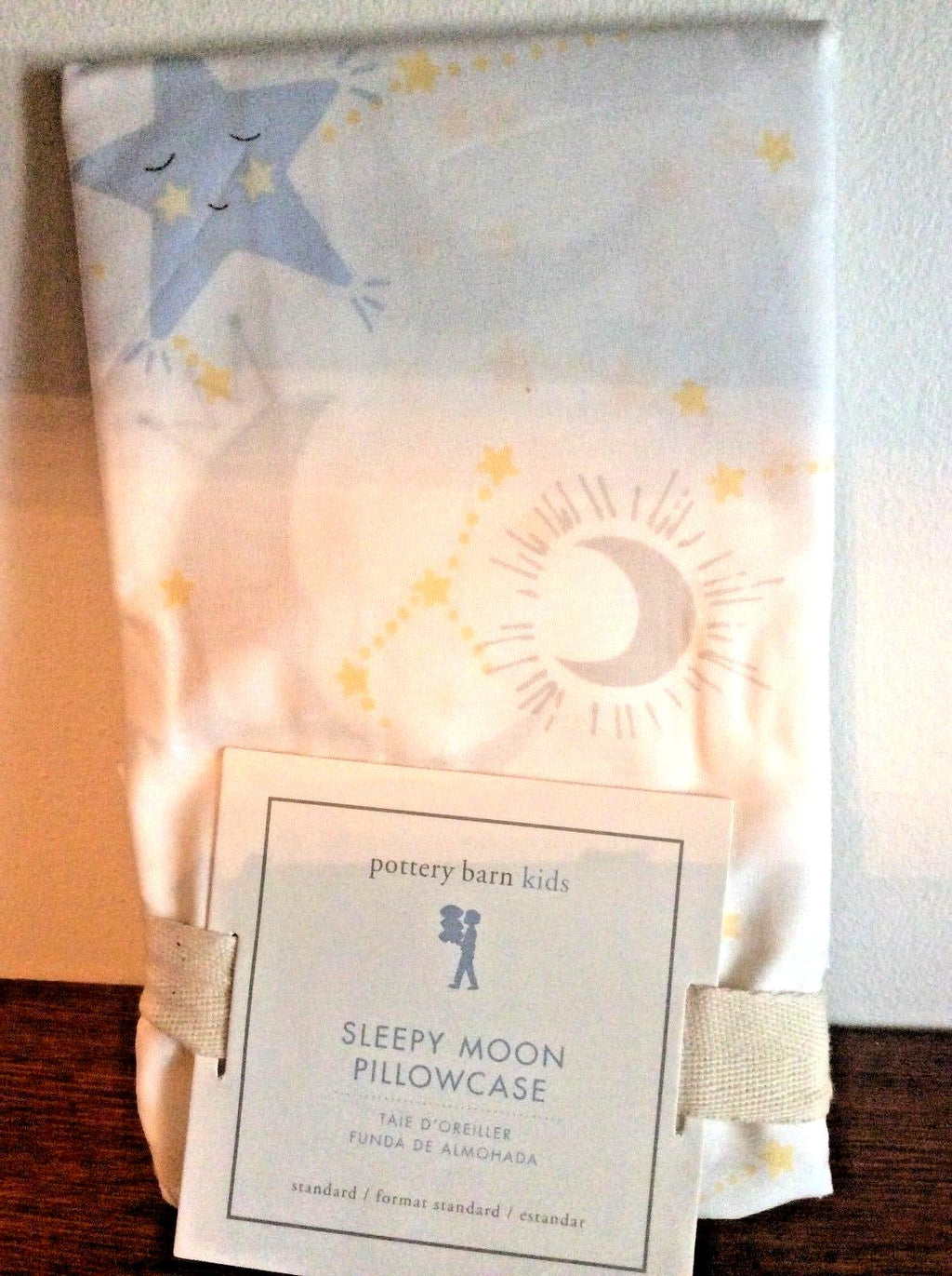 Pottery Barn Disney holiday sleepy moon star space kids gift Pillowcase gift `