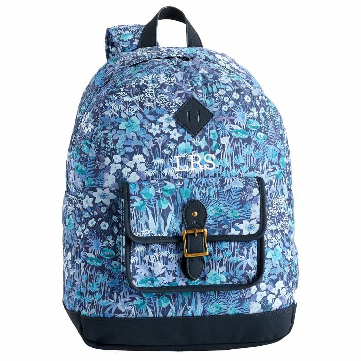 Pottery barn School Backpack+ Water Bottle floral Disney travel rainbow kid ?? .
