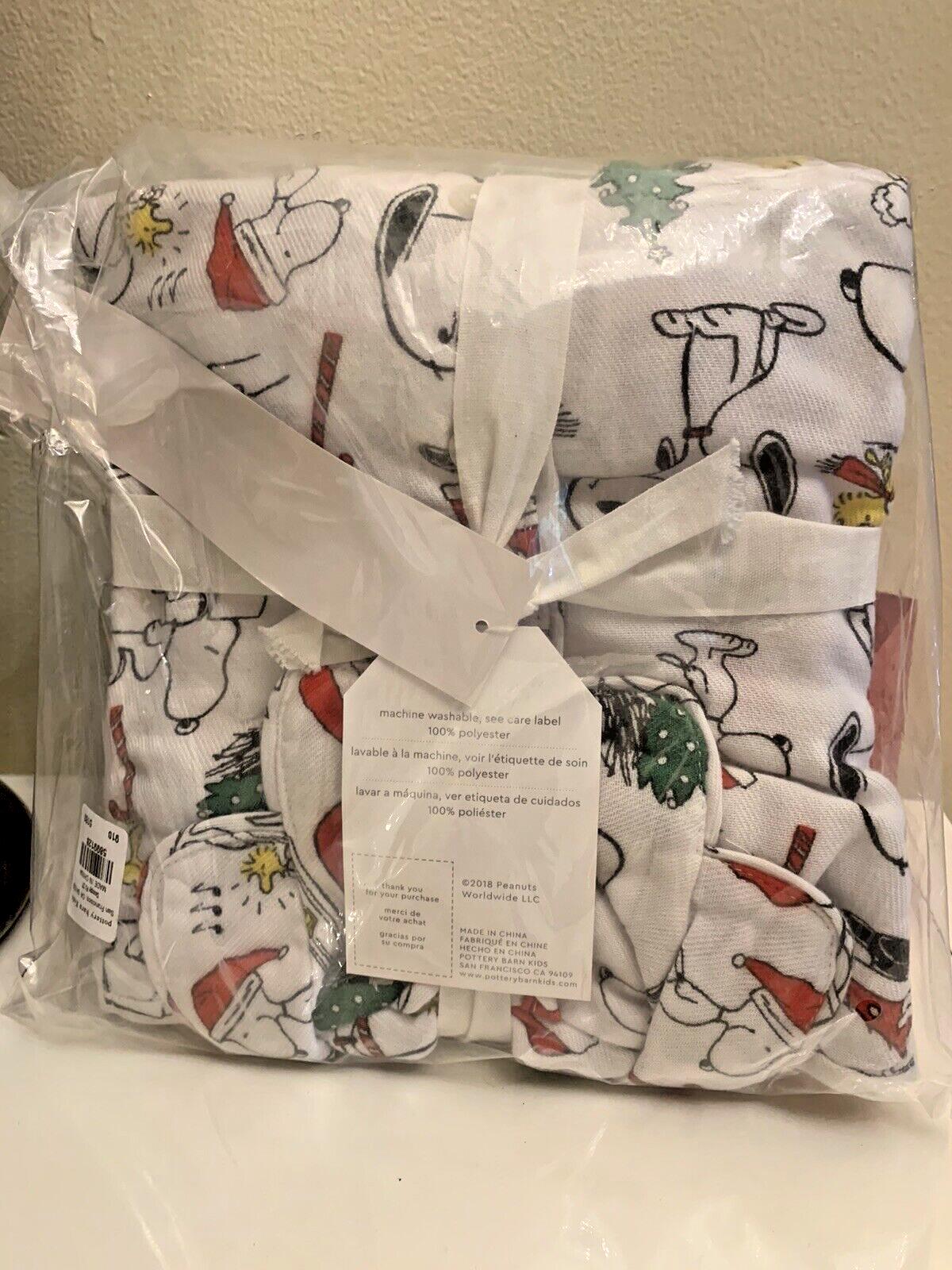 Disney SNOOPY Pottery Barn holiday Christmas Pj Pajama 3T Party gift peanuts n
