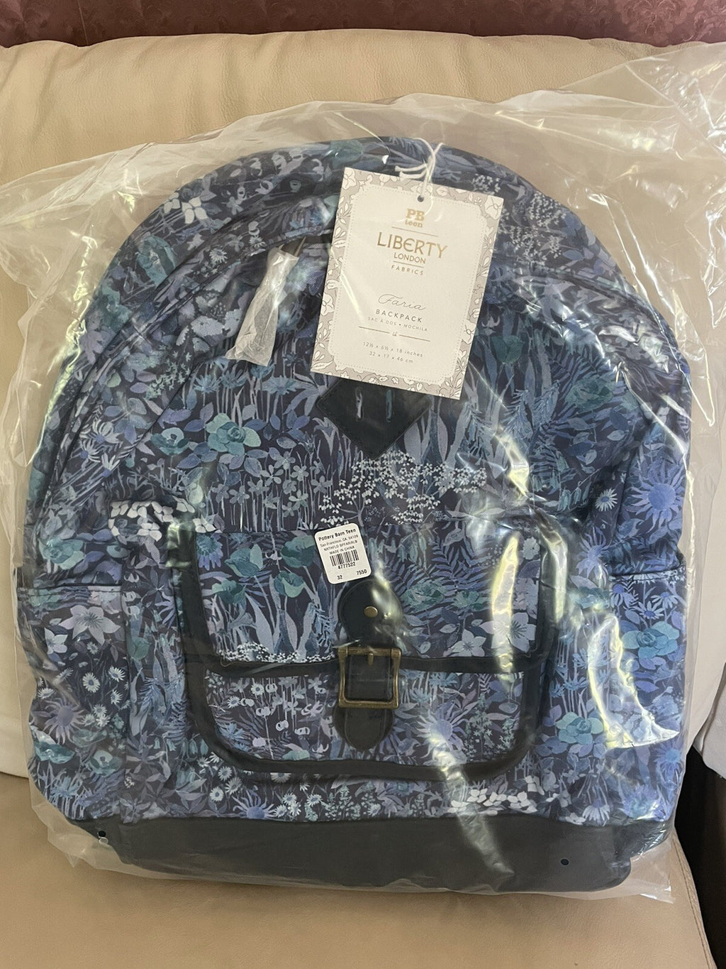 Pottery barn School Backpack+ Water Bottle floral Disney travel rainbow kid ?? .