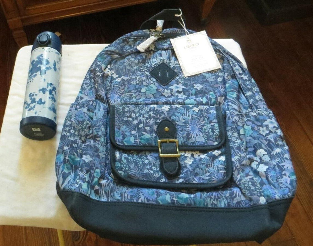 Pottery barn School Backpack+ Water Bottle floral Disney travel rainbow kid ?? .