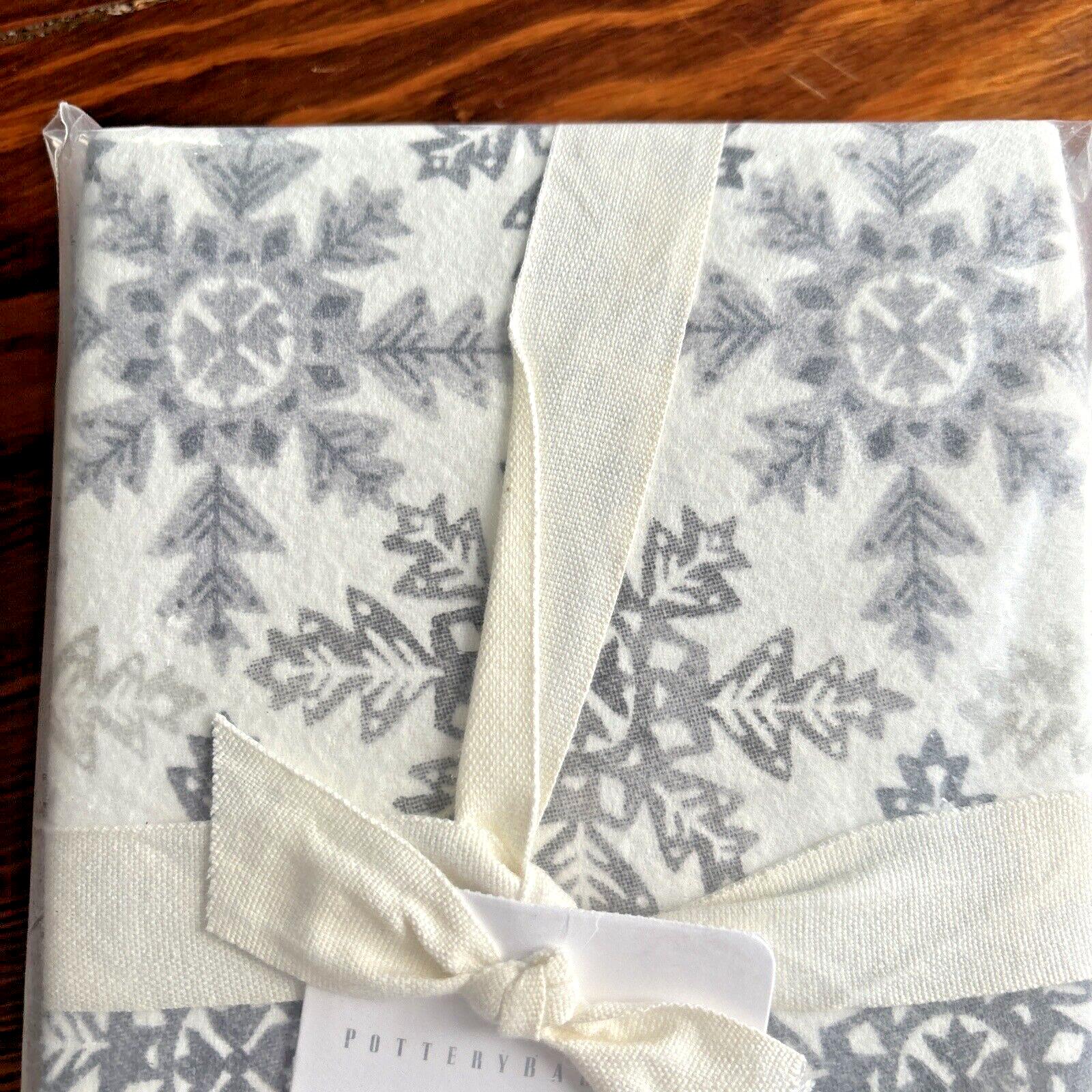 pottery barn Holiday Christmas Snowflake KING Pillowcase Birthday Disney SET 2 a