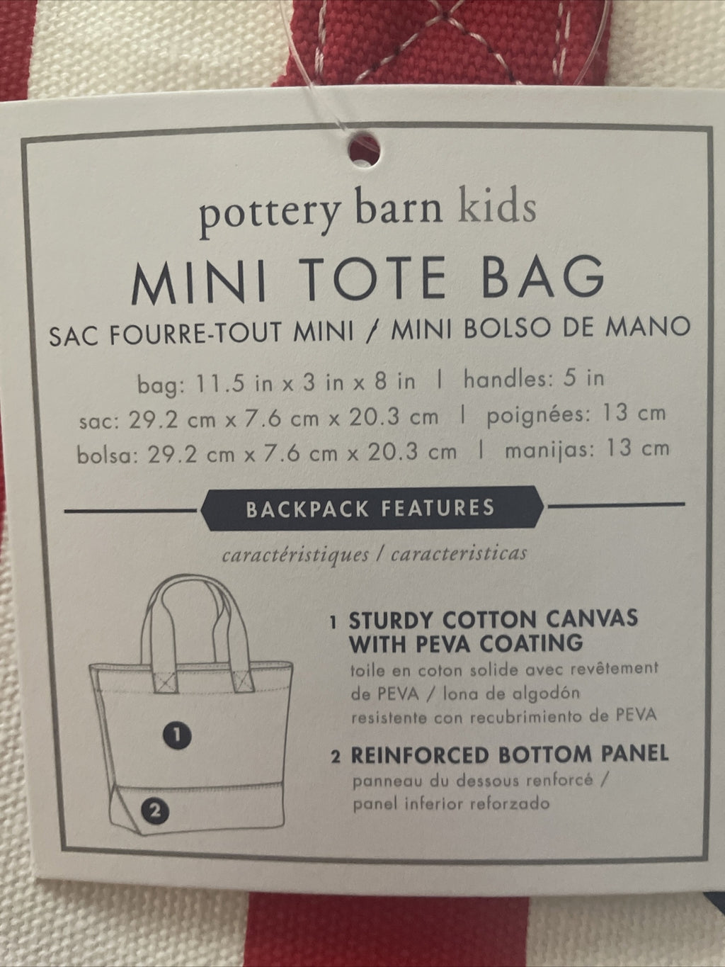 Pottery Barn PRE K toddler school mini Disney BAG Shark beach Boy Holiday Gift .