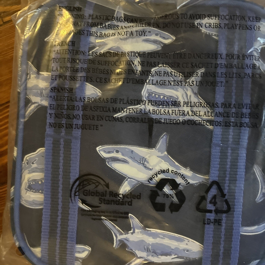 Disney School Pottery barn Shark Lunch box travel holiday ocean fish surf gift n