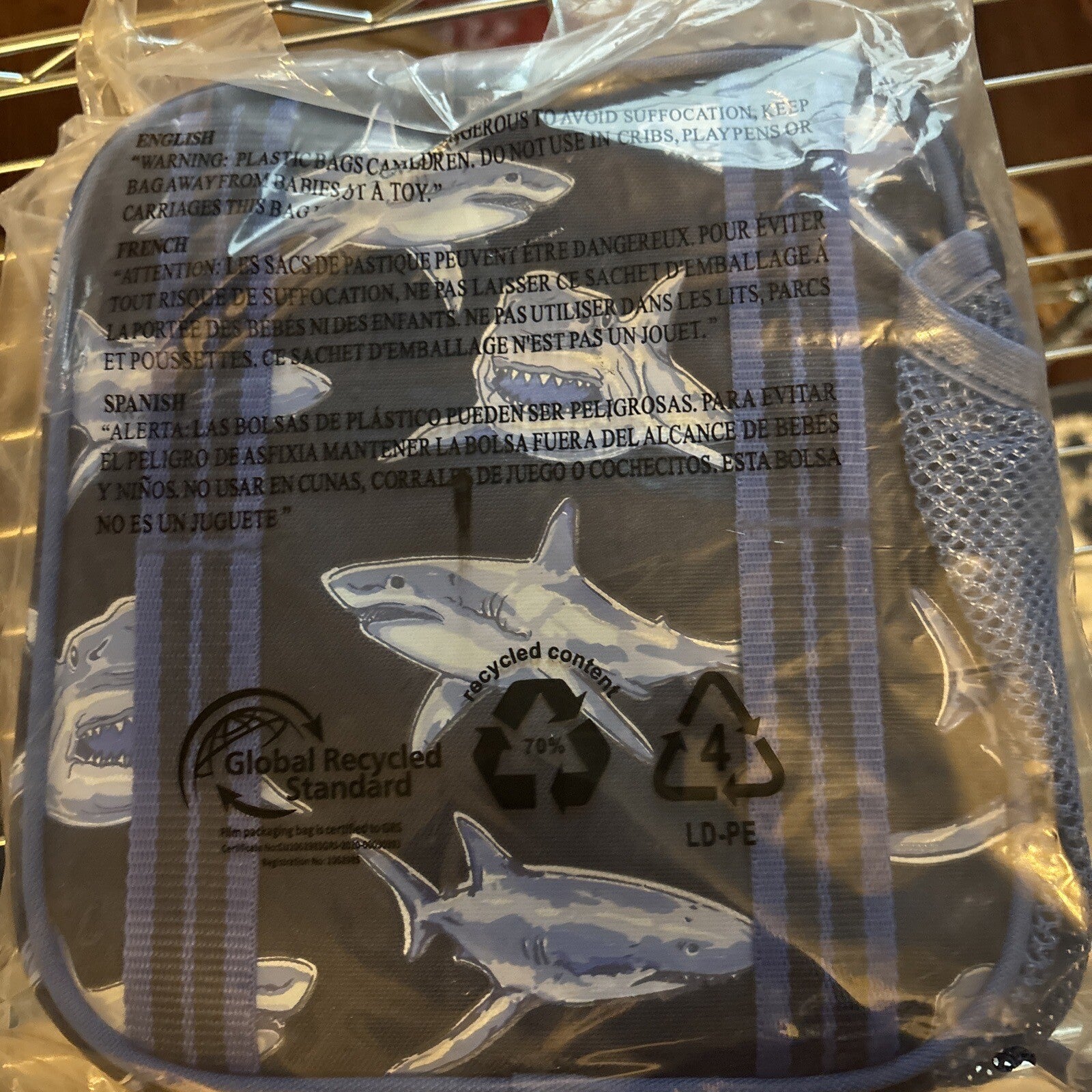 Disney School Pottery barn Shark Lunch box travel holiday ocean fish surf gift n