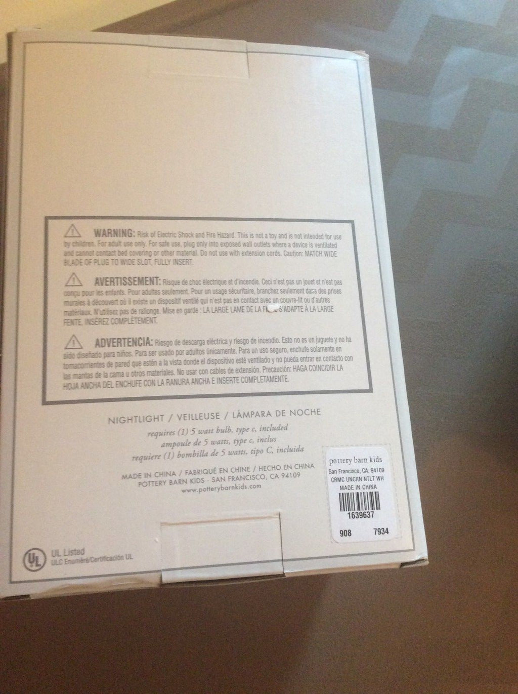 Pottery barn holiday Unicorn Girl gift party baby school Night Light Disney ??\
