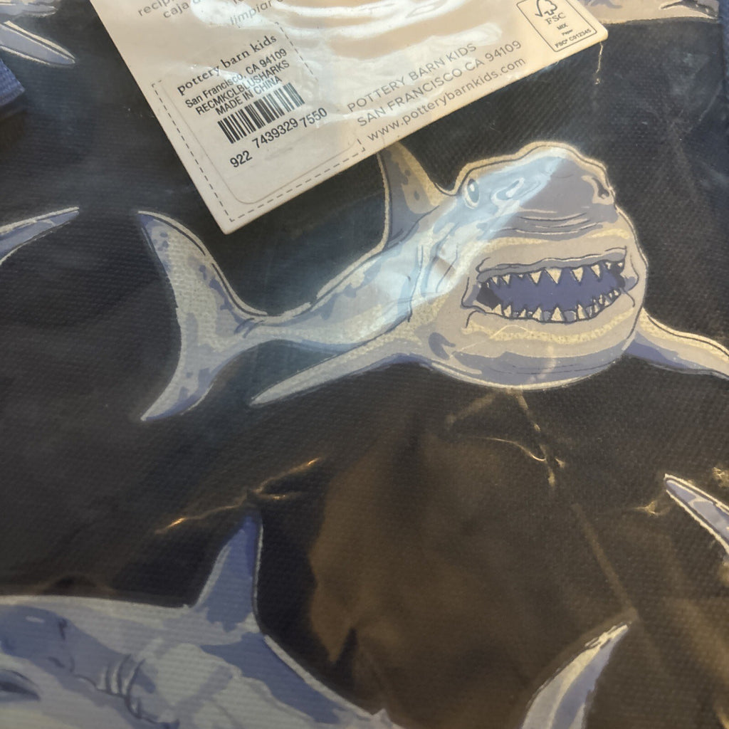 Disney School Pottery barn Shark Lunch box travel holiday ocean fish surf gift n
