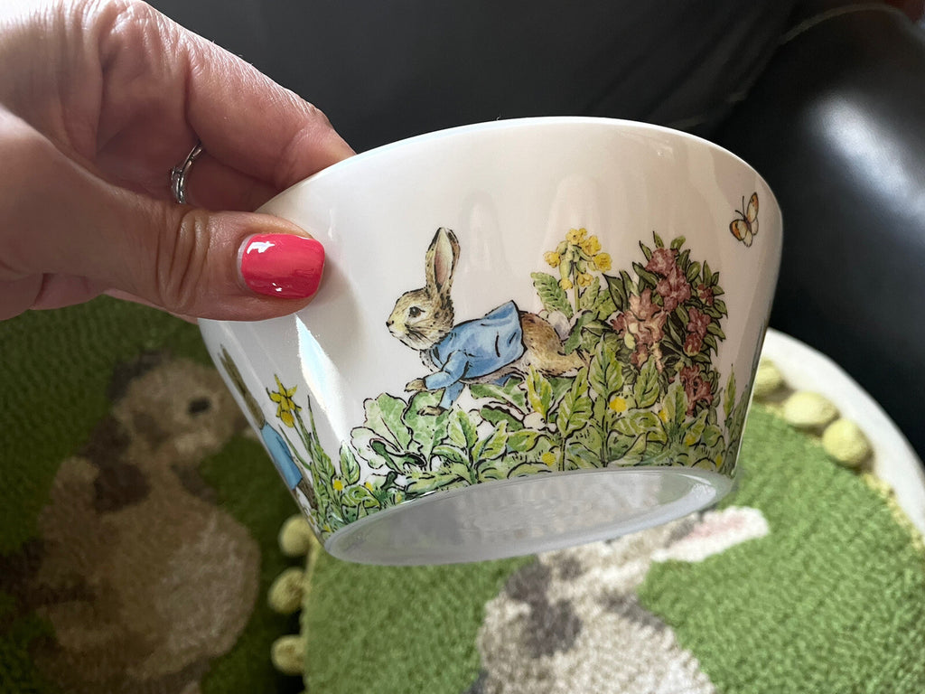 Disney Pottery Barn Bowl Peter rabbit Easter holiday gift party bunny kid star ]