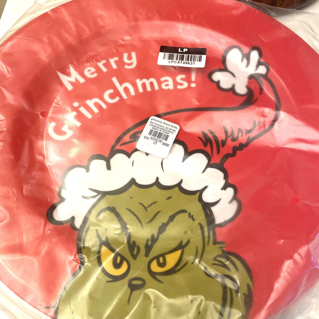 Pottery Barn GRINCH Christmas?? holiday gift Seuss party Disney school kid Plate