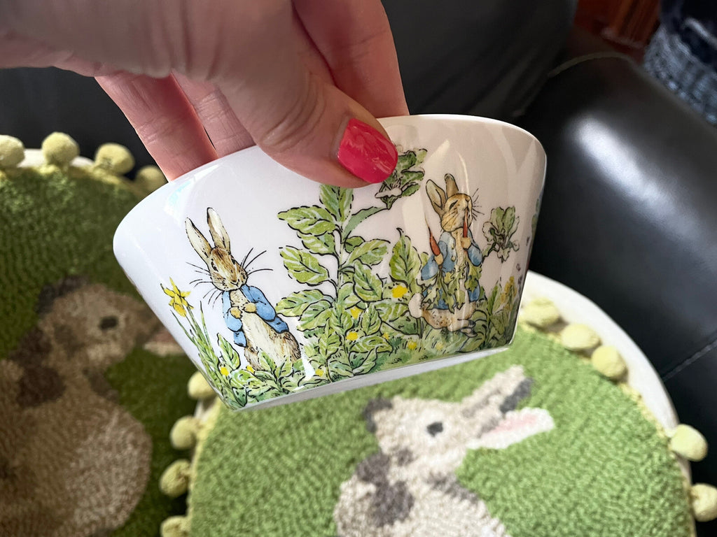 Disney Pottery Barn Bowl Peter rabbit Easter holiday gift party bunny kid star ]