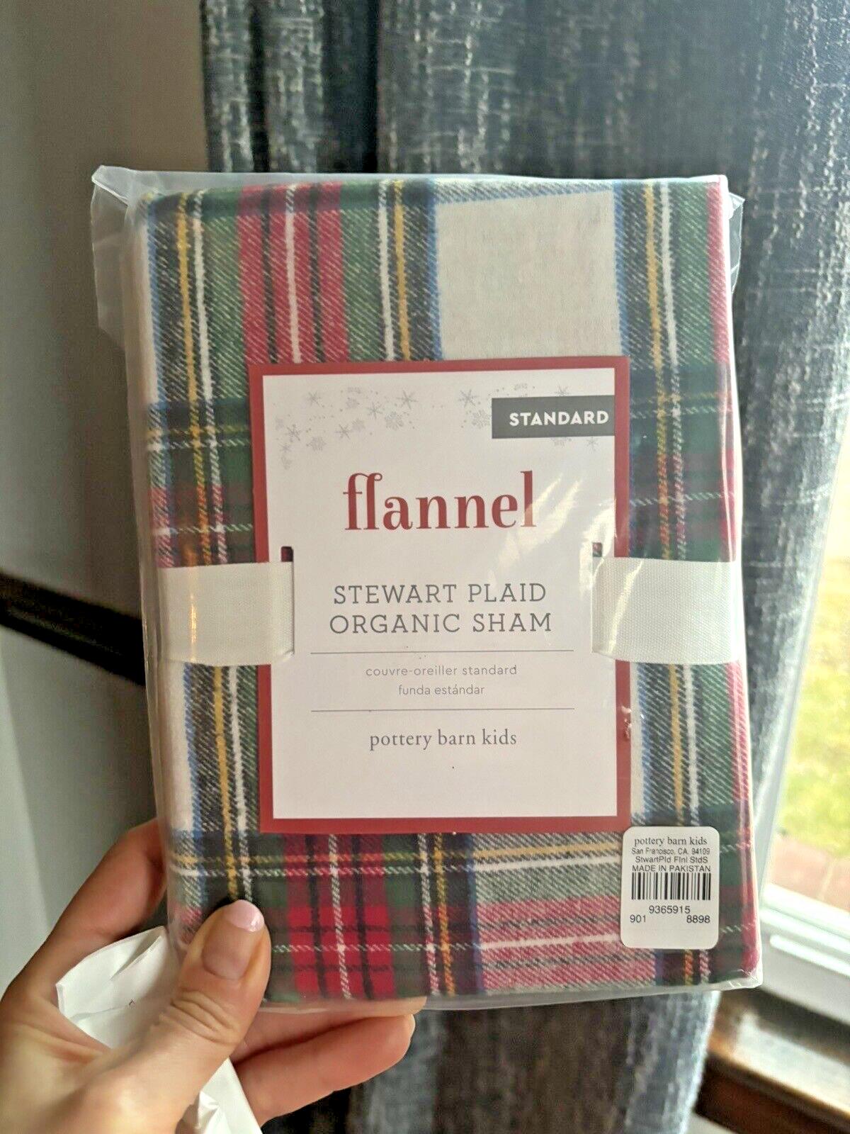 Pottery Barn Disney PLAID Stewart Pillow SHAM + Duvet Christmas gift holiday kid