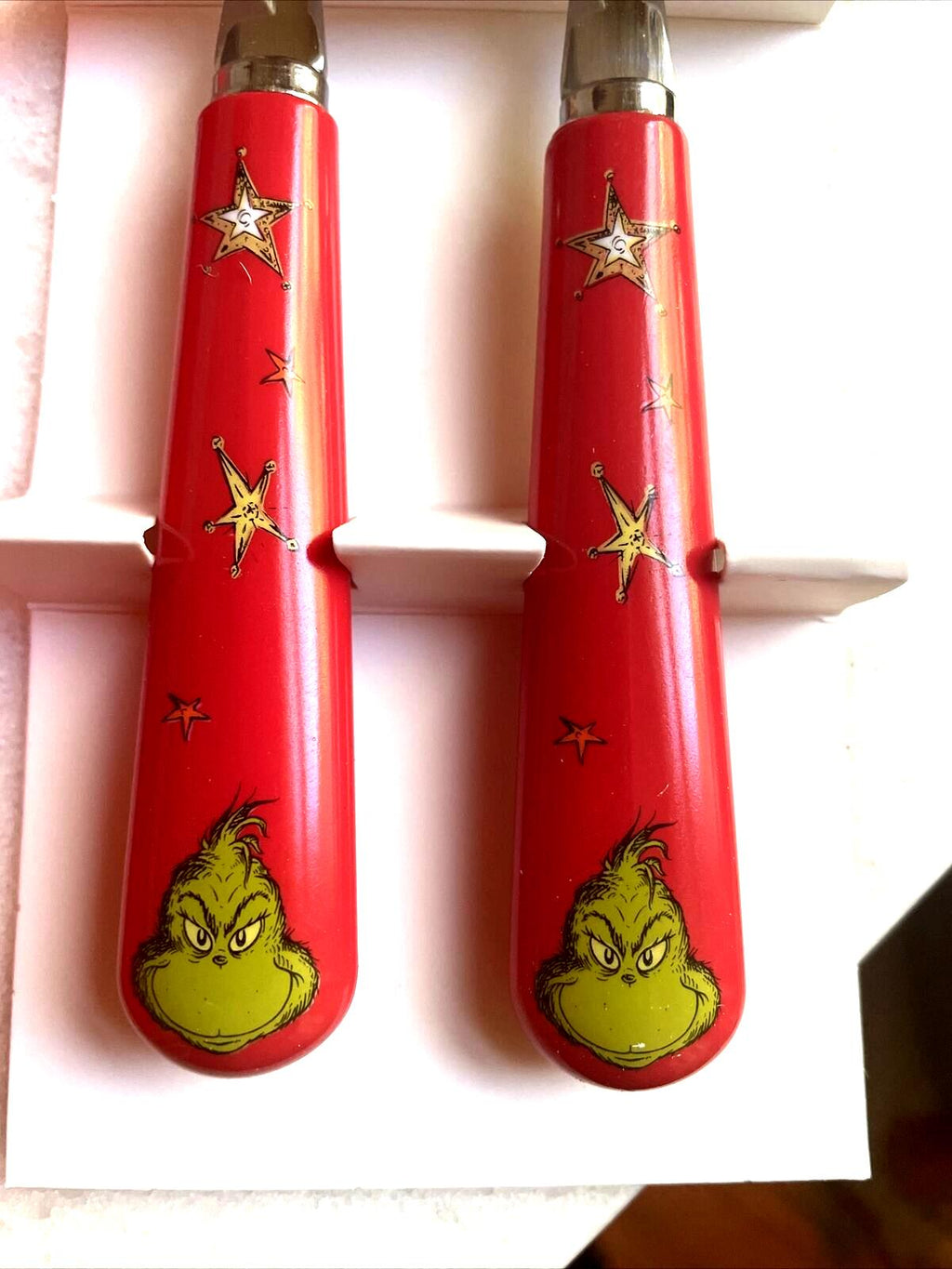 Disney school Pottery Barn GRINCH Christmas Utensil set holiday Seuss party [