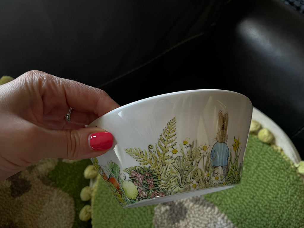 Disney Pottery Barn Bowl Peter rabbit Easter holiday gift party bunny kid star ]