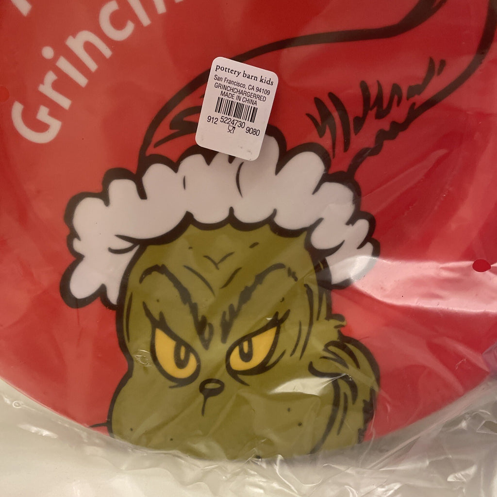 Pottery Barn GRINCH Christmas?? holiday gift Seuss party Disney school kid Plate