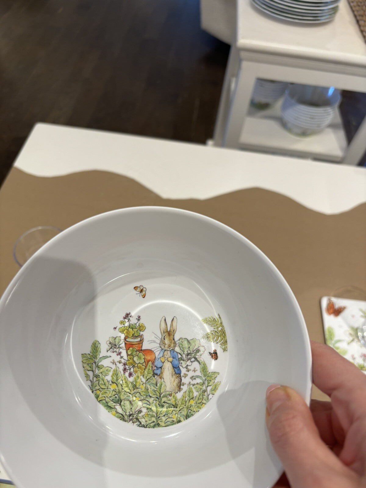 Disney Pottery Barn Bowl Peter rabbit Easter holiday gift party bunny kid star ]