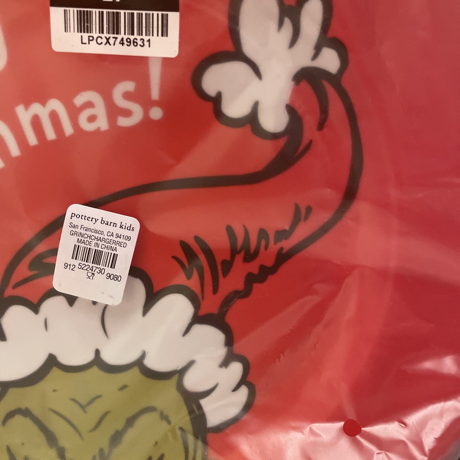 Pottery Barn GRINCH Christmas?? holiday gift Seuss party Disney school kid Plate