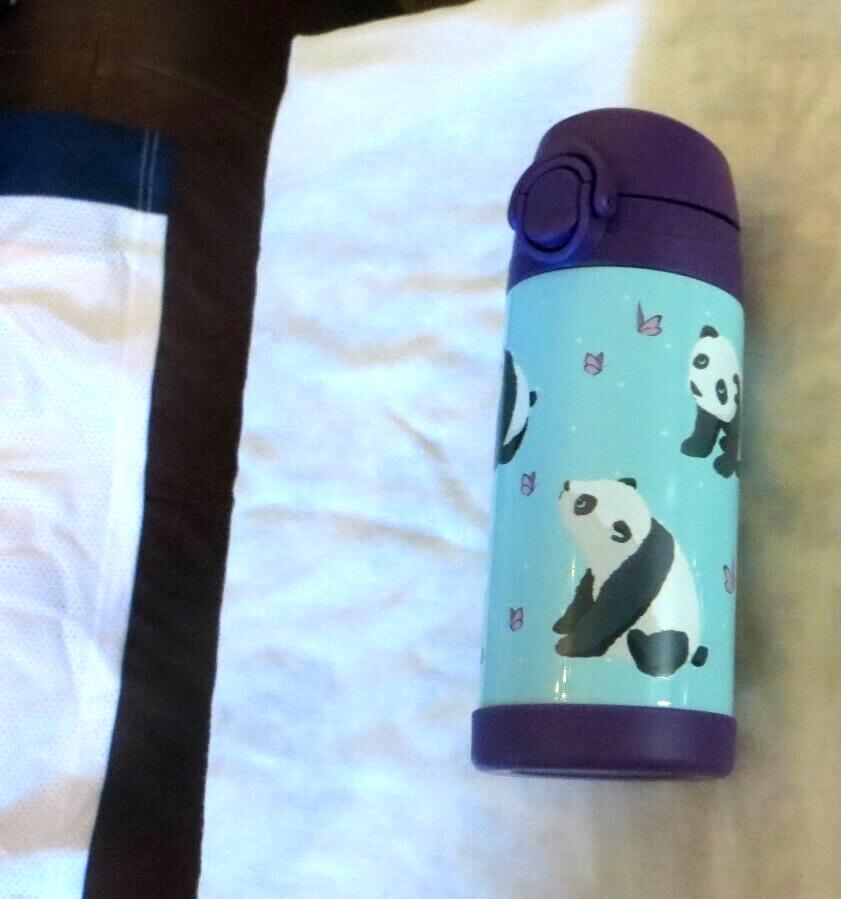 Pottery Barn School Disney Panda Butterfly WATER BOTTLE holiday gift girl ,