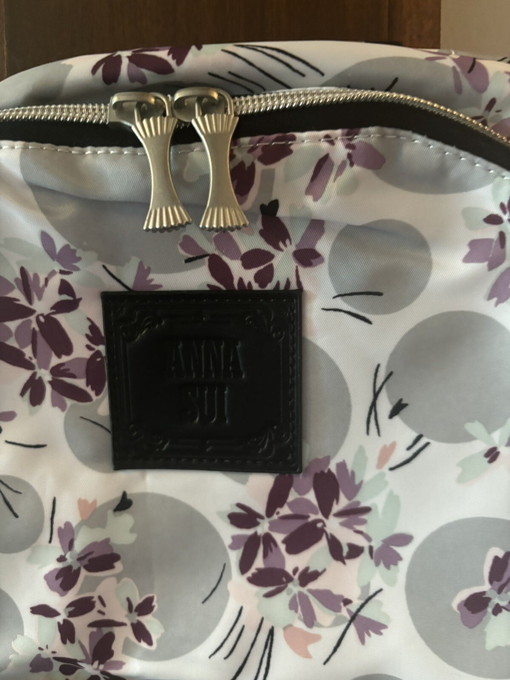 pottery barn School Disney Anna Sui Floral backpack Travel bag flower gift ./