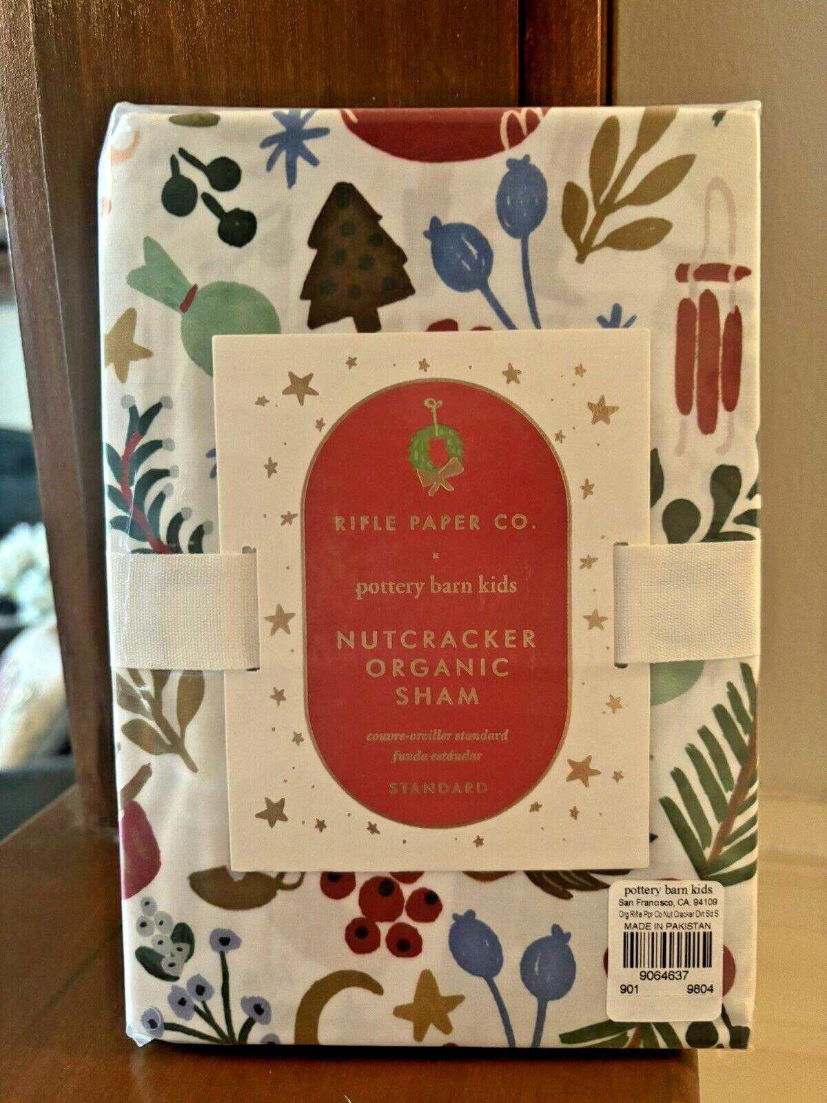 Pottery Barn Nutcracker Christmas Holiday pillow Sham ruffle Rifle paper girl n