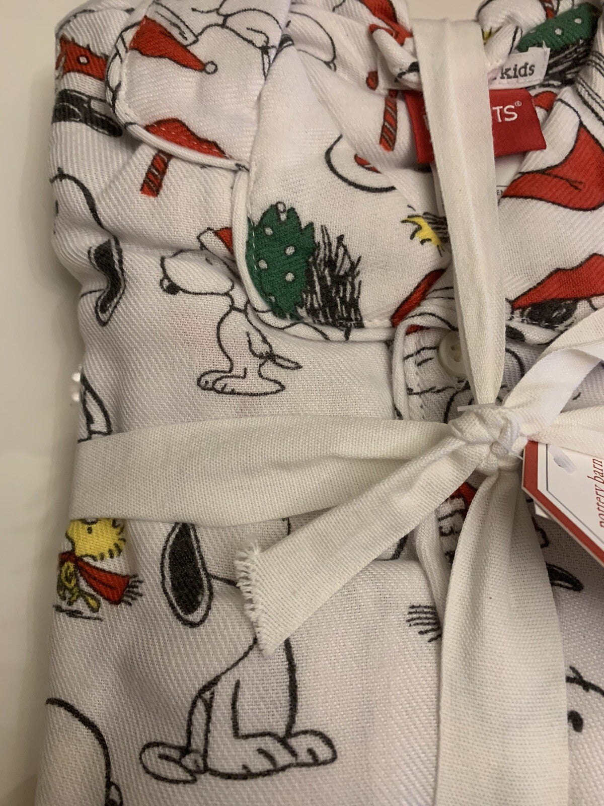 Pottery Barn SNOOPY Holiday Pj Pajama 3T Party gift Disney peanuts kid travel b