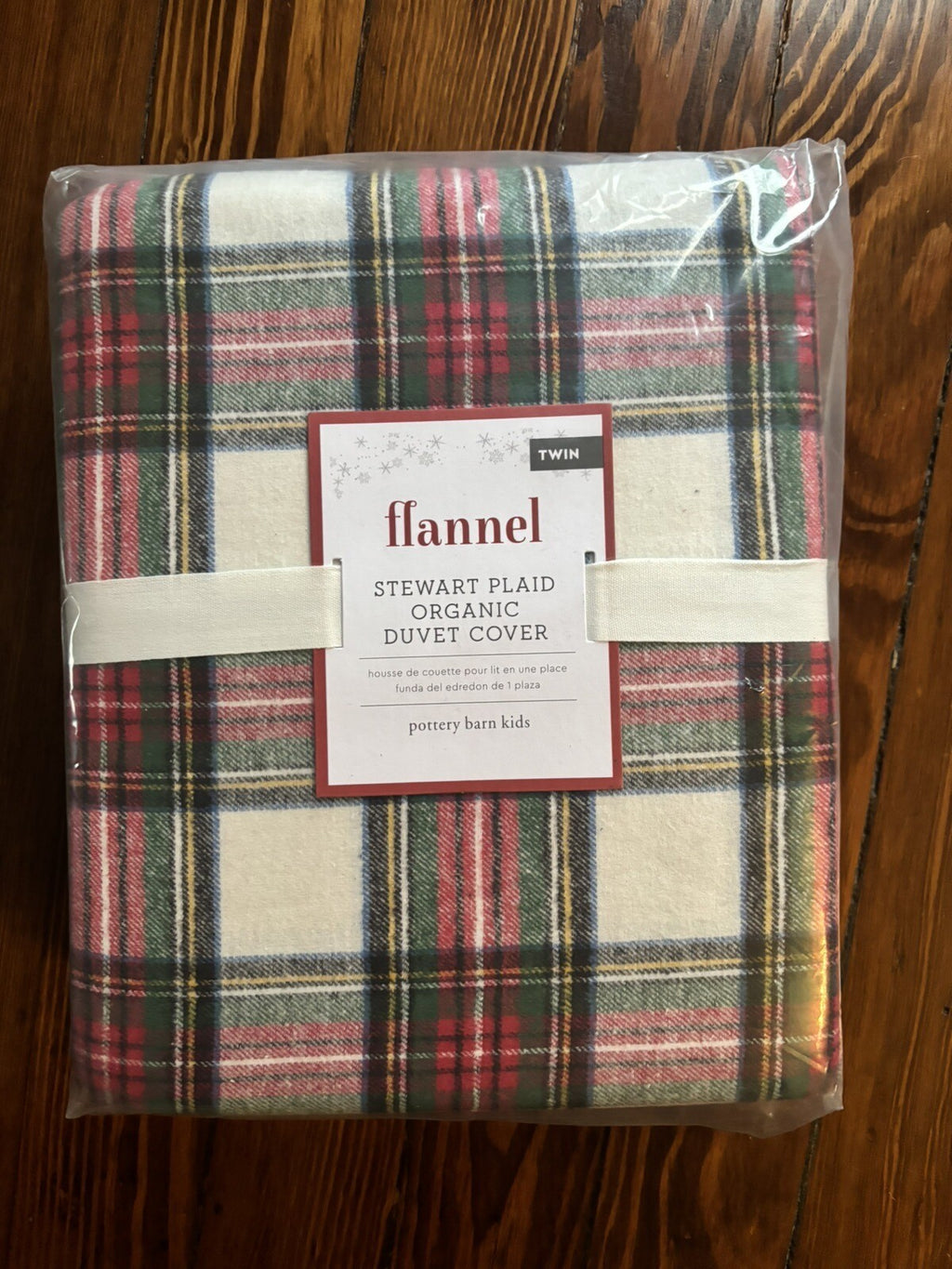 Pottery Barn Disney PLAID Stewart Pillow SHAM + Duvet Christmas gift holiday kid