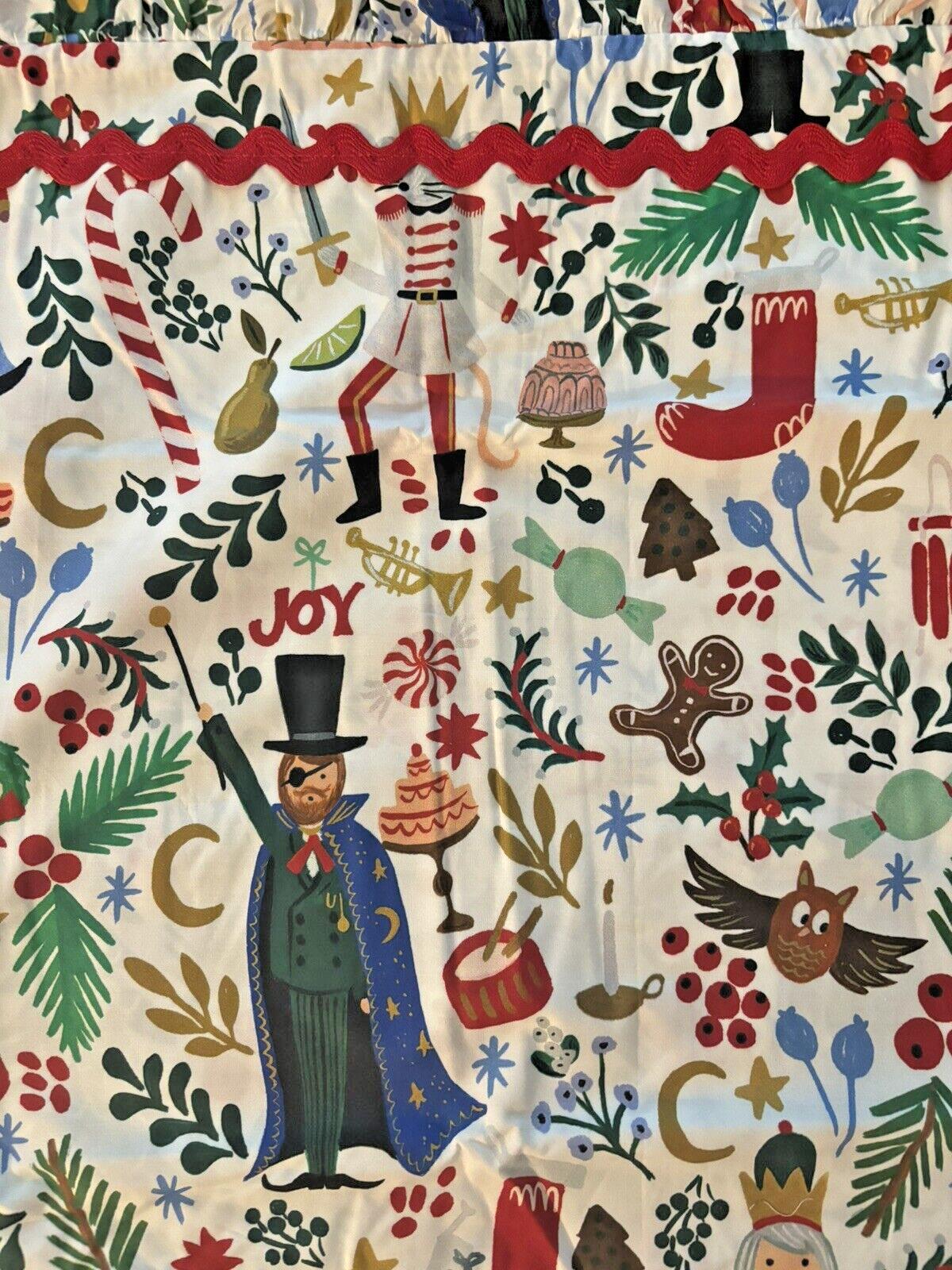 Pottery Barn Nutcracker Christmas Holiday pillow Sham ruffle Rifle paper girl n