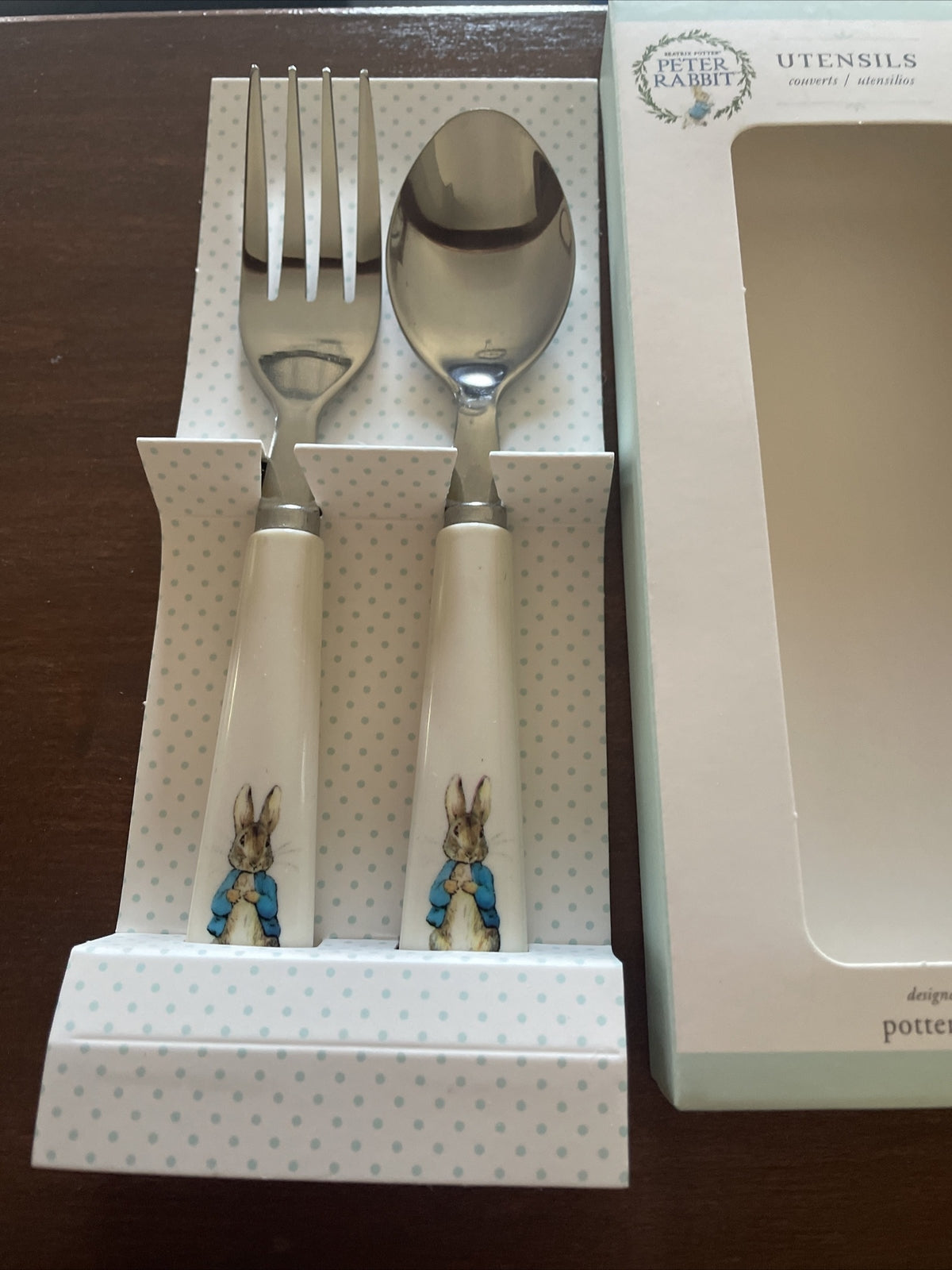 School Disney Pottery Barn Peter Rabbit Utensil Set Party Holiday Pre K Kid /