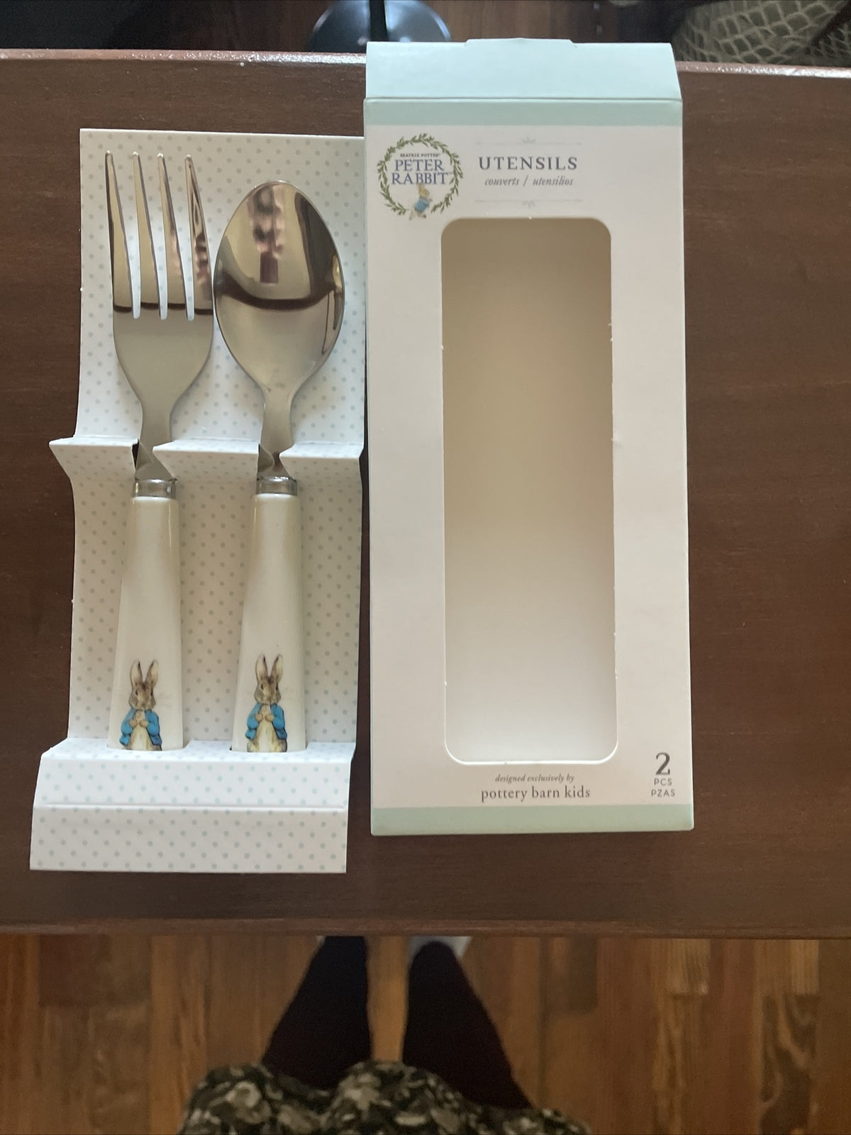 School Disney Pottery Barn Peter Rabbit Utensil Set Party Holiday Pre K Kid /