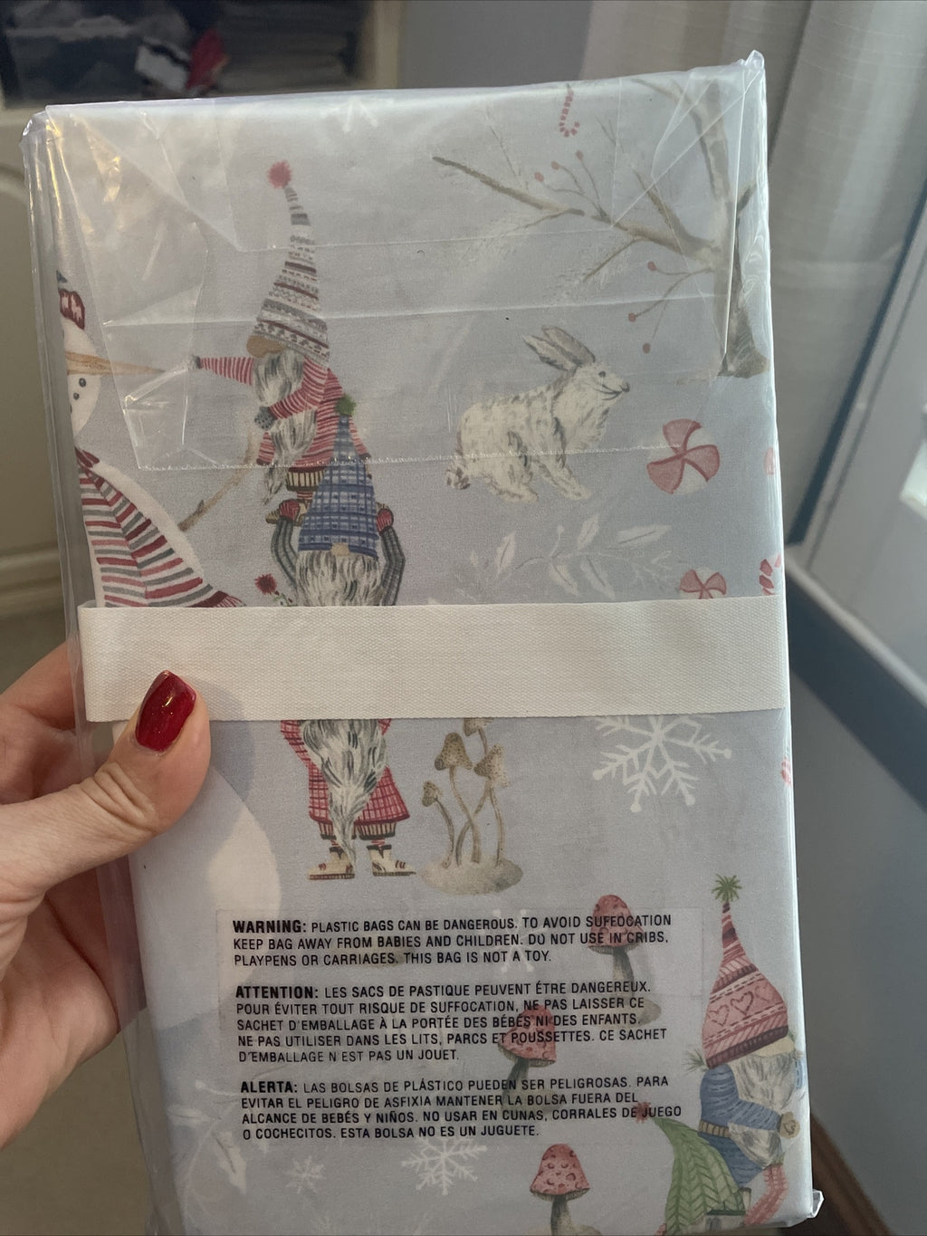 Pottery Barn holiday Disney Christmas Gift Deer Forest Snowman Pillowcase KING \