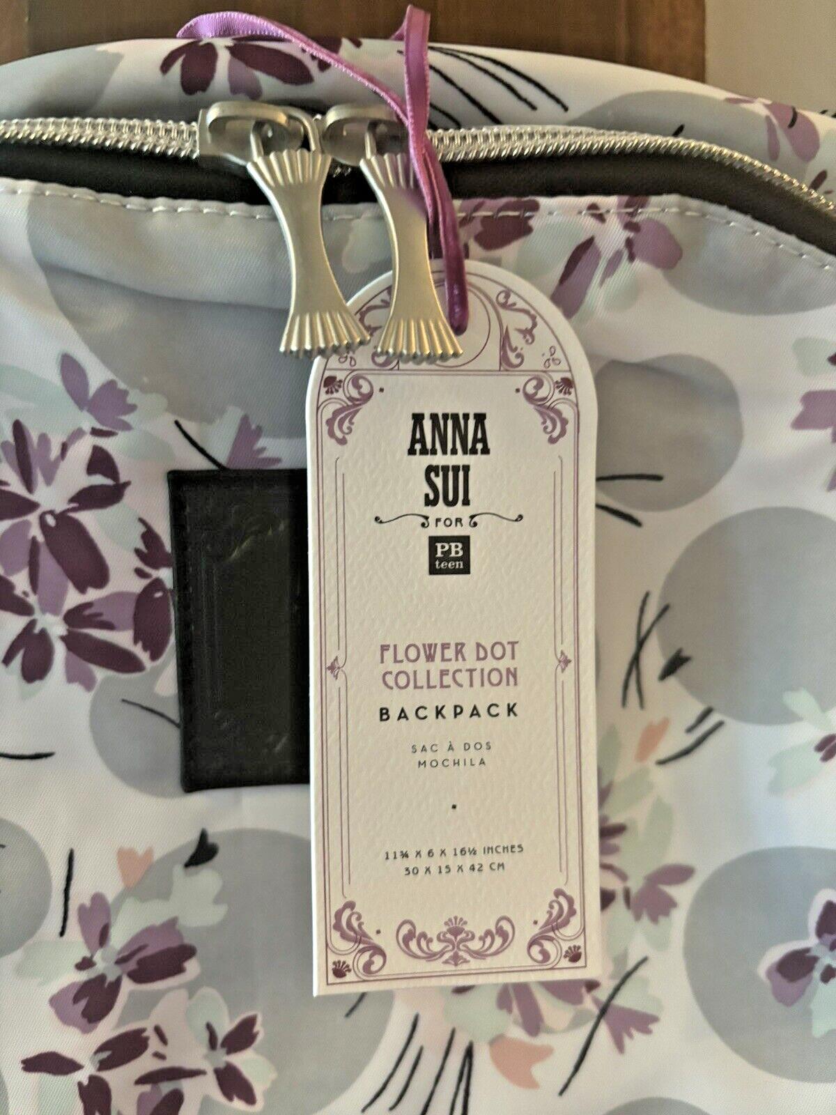 School pottery barn Anna Sui Floral backpack + Lunch Box bag +Butterfly Water .