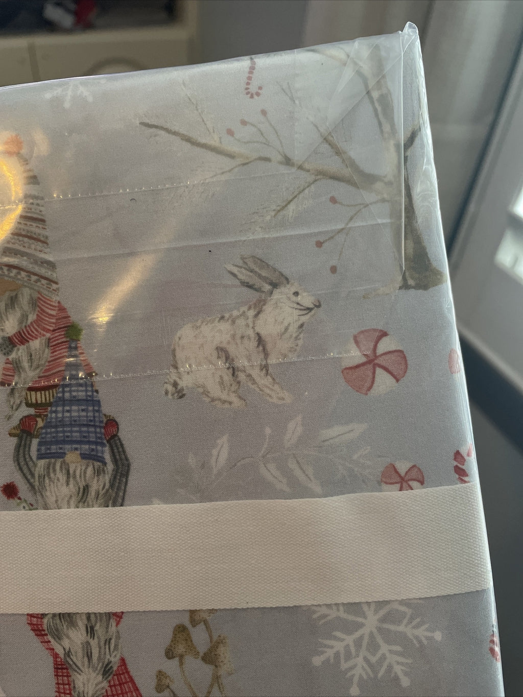 Pottery Barn holiday Disney Christmas Gift Deer Forest Snowman Pillowcase KING \