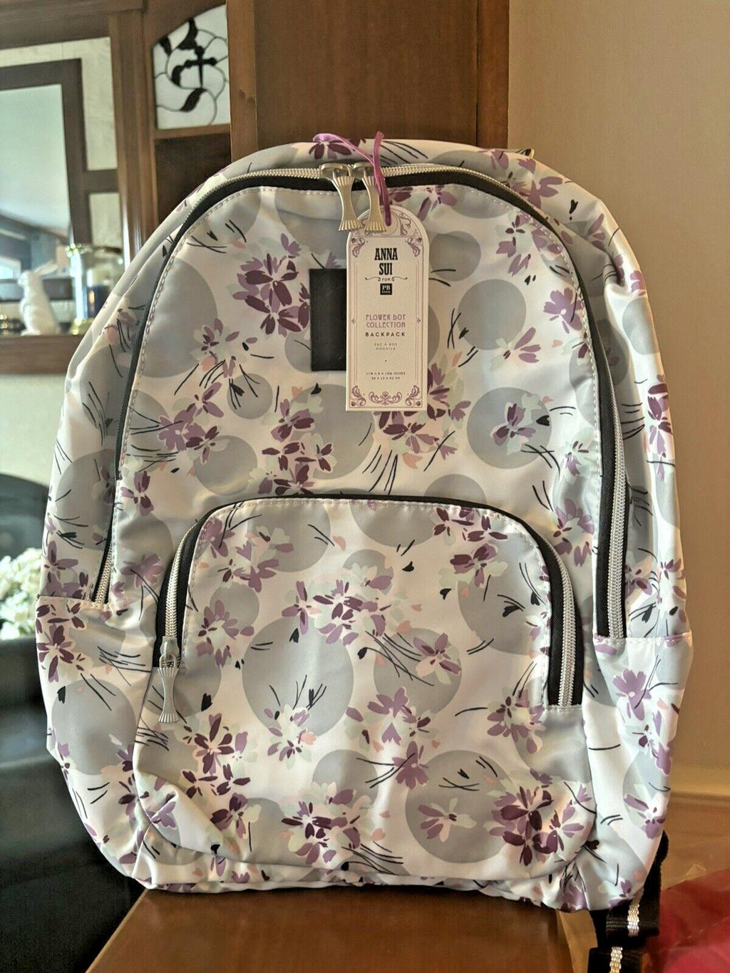 School pottery barn Anna Sui Floral backpack + Lunch Box bag +Butterfly Water .