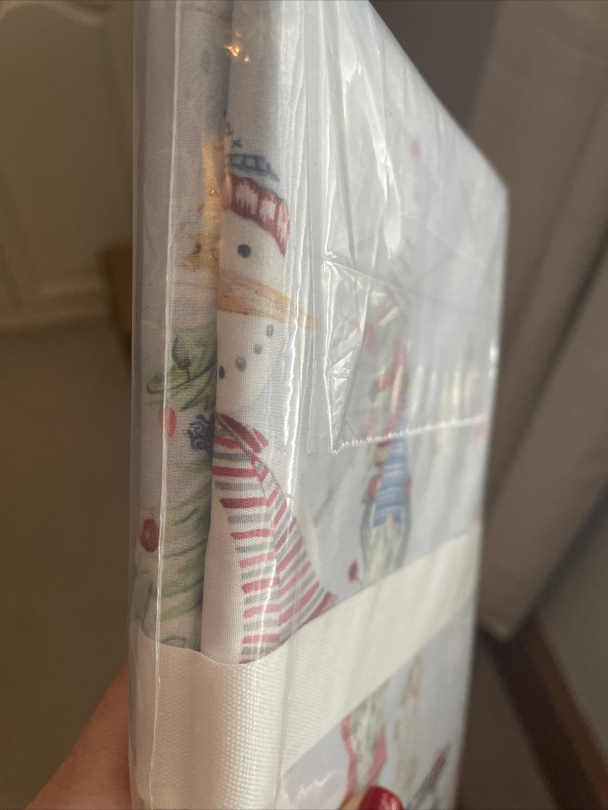 Pottery Barn holiday Disney Christmas Gift Deer Forest Snowman Pillowcase KING \