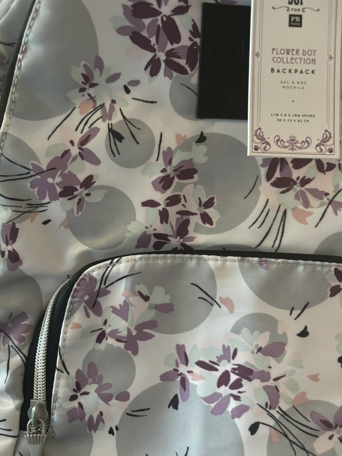 School pottery barn Anna Sui Floral backpack + Lunch Box bag +Butterfly Water .