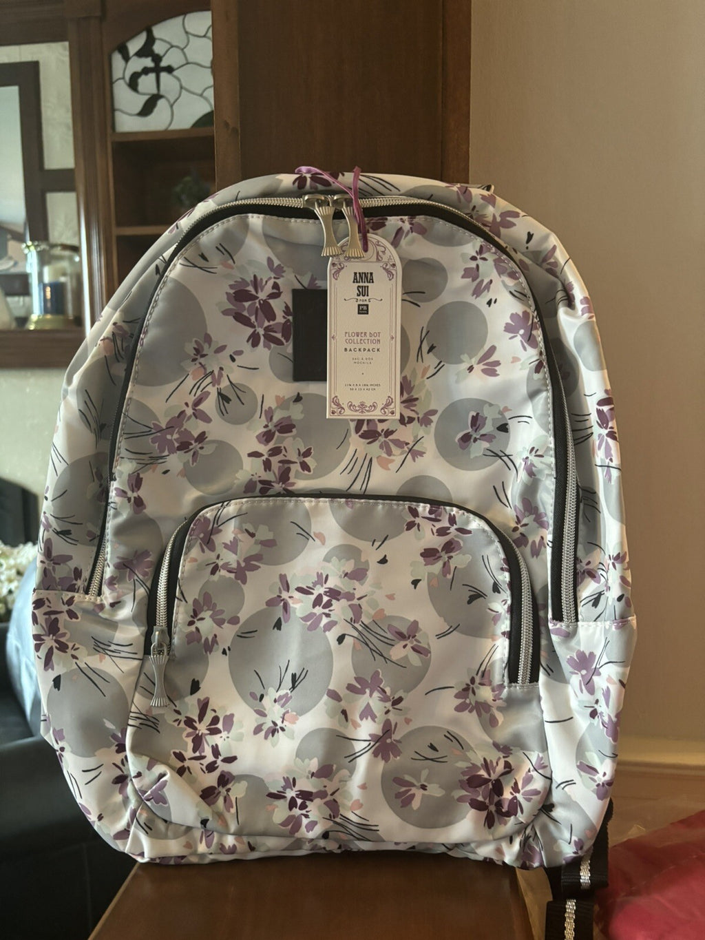 School pottery barn Anna Sui Floral backpack + Lunch Box bag +Butterfly Water .