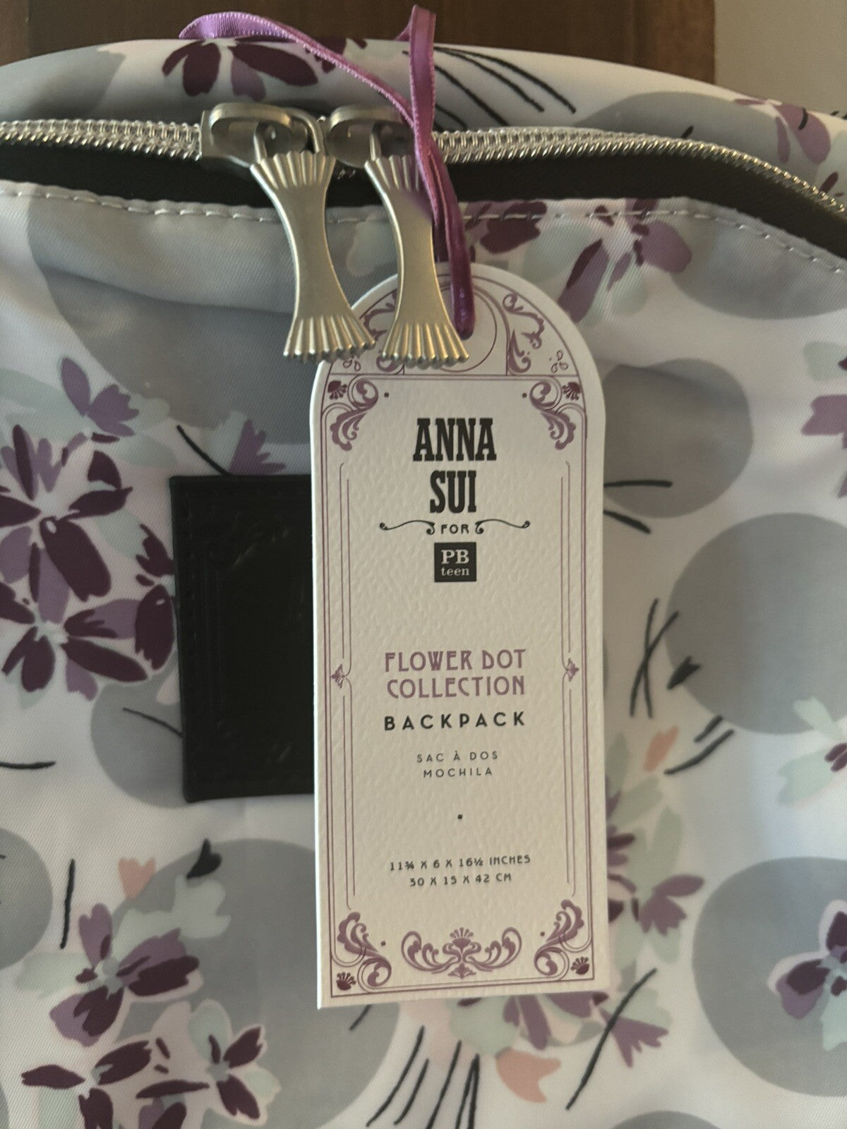School pottery barn Anna Sui Floral backpack + Lunch Box bag +Butterfly Water .
