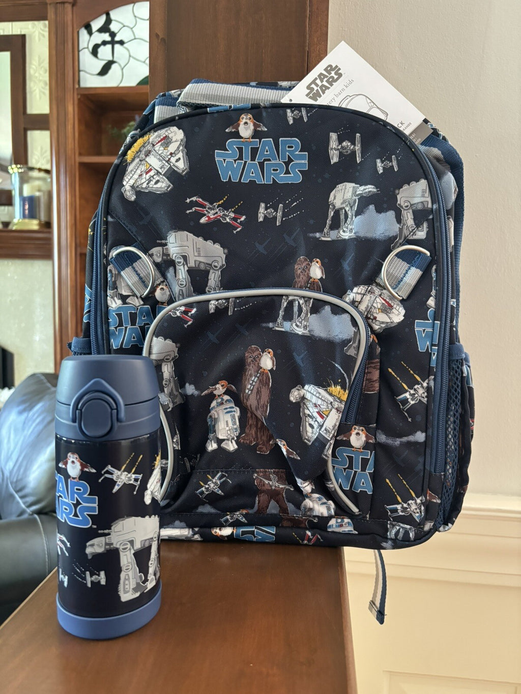 Pottery barn School BACKPACK WATER STAR WARS Grogu Disney Lunch Bag Travel Boy /