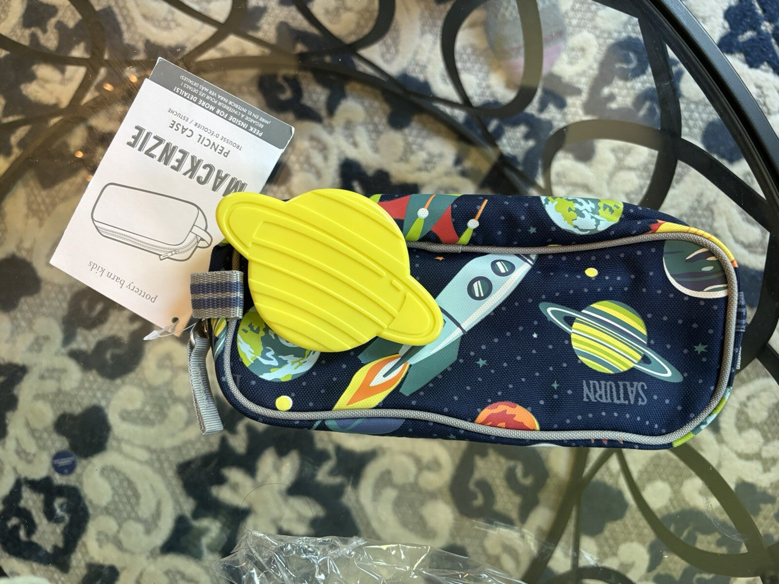 school Disney Pottery Barn Planet Pencil CASE space bag star wars boy pouch ?? /