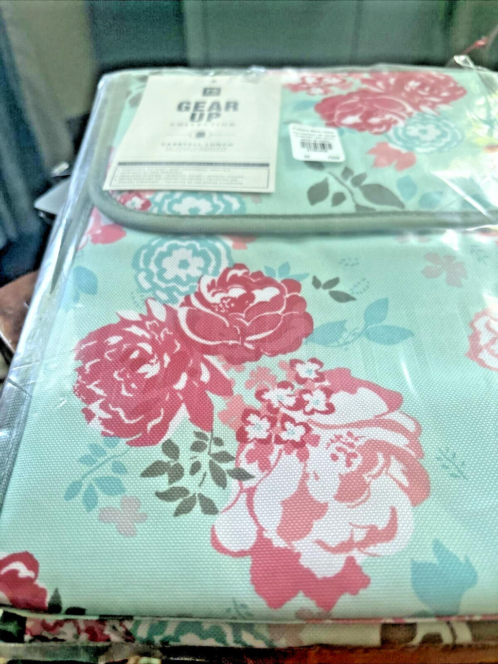 School Pottery Barn Disney LUNCH BOX BAG Garden Party flower floral teen girl ]