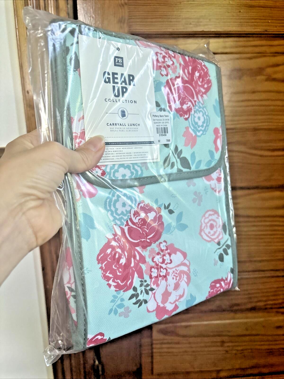 School Pottery Barn Disney LUNCH BOX BAG Garden Party flower floral teen girl ]
