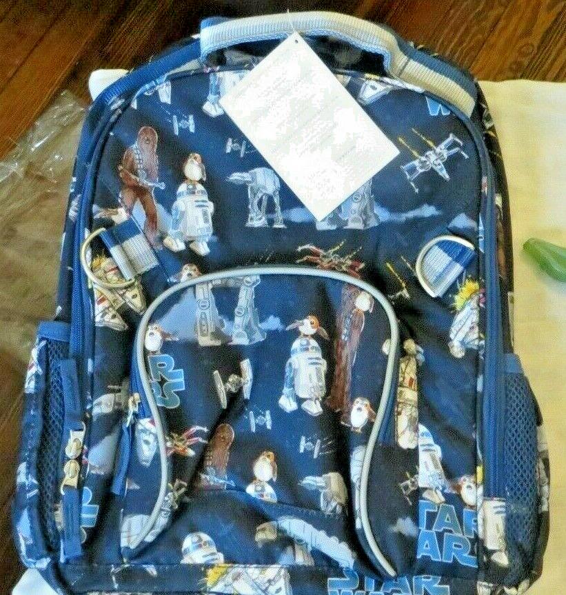 School Pottery barn Disney STAR WARS BACKPACK Solo Grogu Bag Mandalorian boy ??[