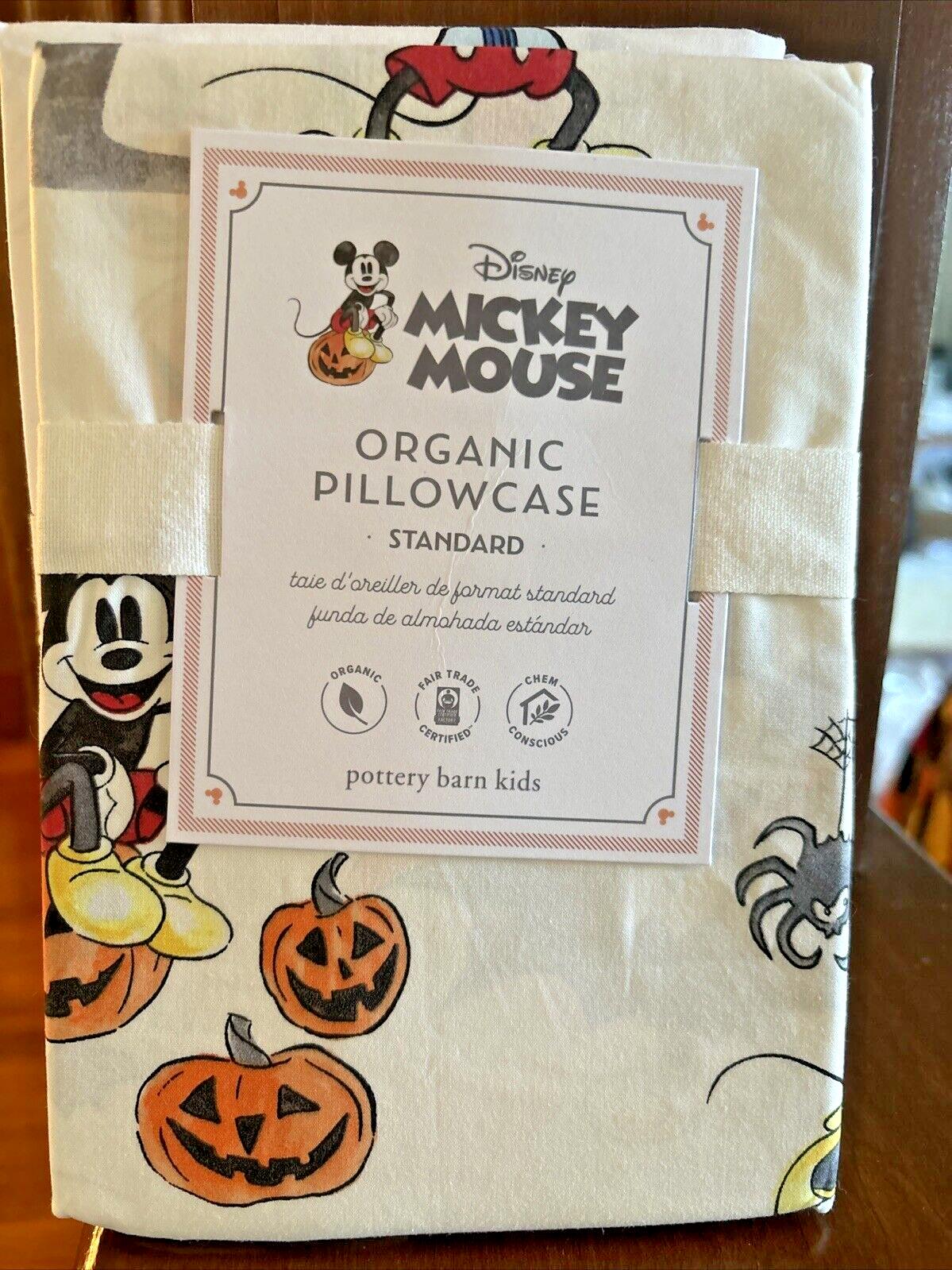 Mickey Mouse Pottery Barn holiday Christmas Halloween school Pillowcase SET 2 =