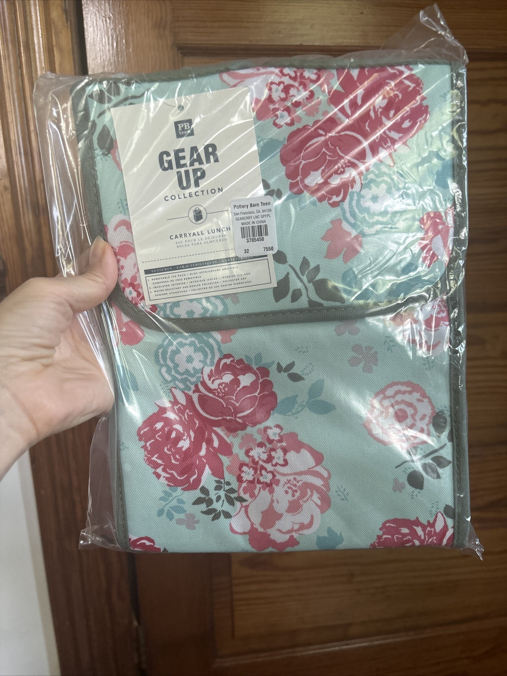 School Pottery Barn Disney LUNCH BOX BAG Garden Party flower floral teen girl ]