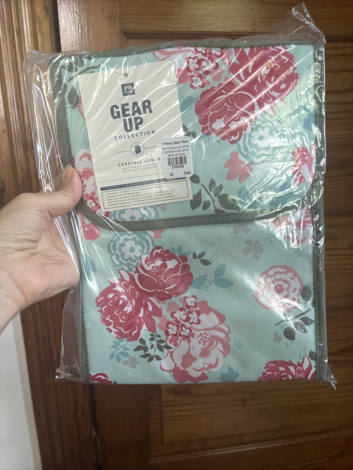 School Pottery Barn Disney LUNCH BOX BAG Garden Party flower floral teen girl ]