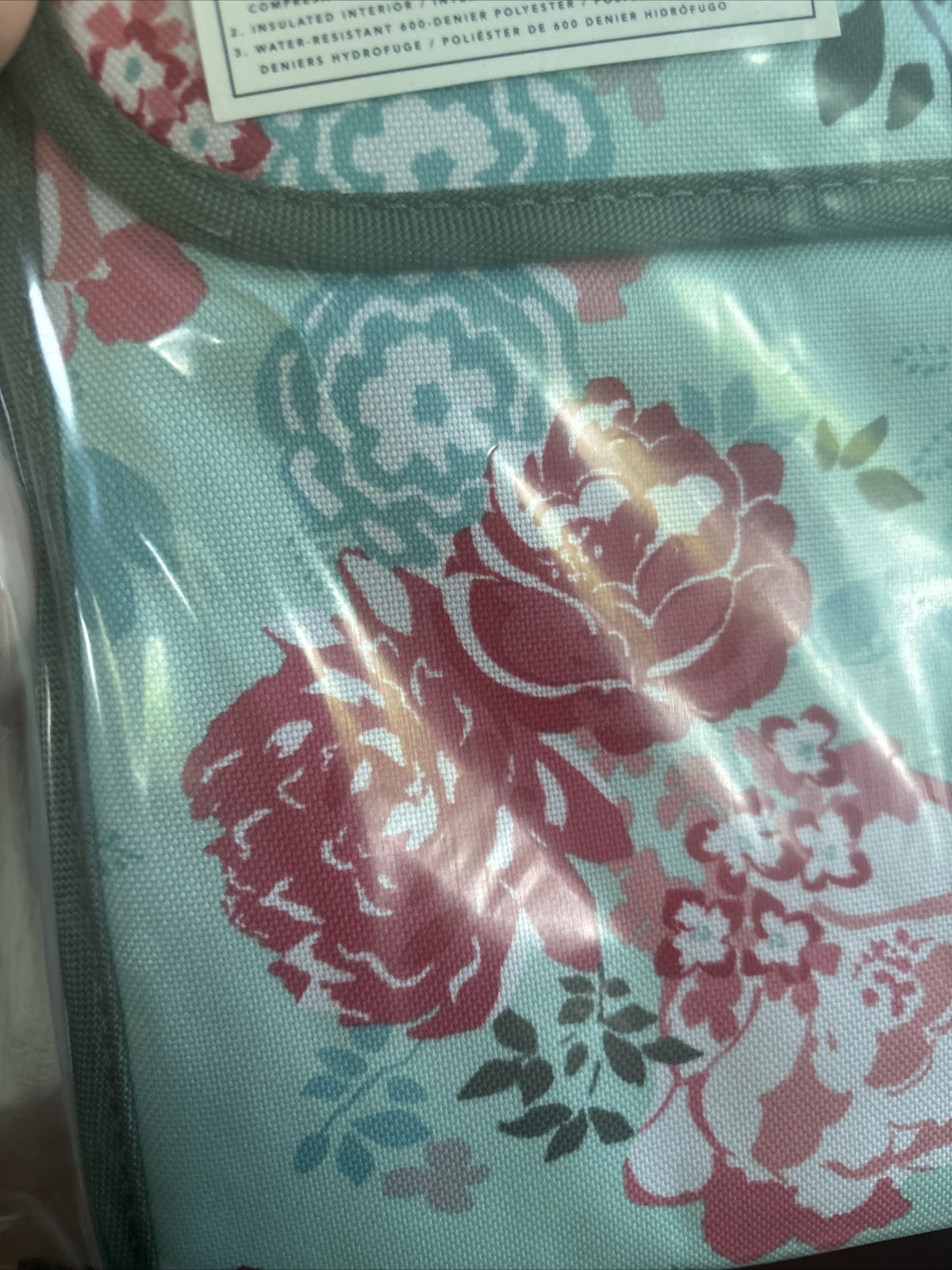 School Pottery Barn Disney LUNCH BOX BAG Garden Party flower floral teen girl ]
