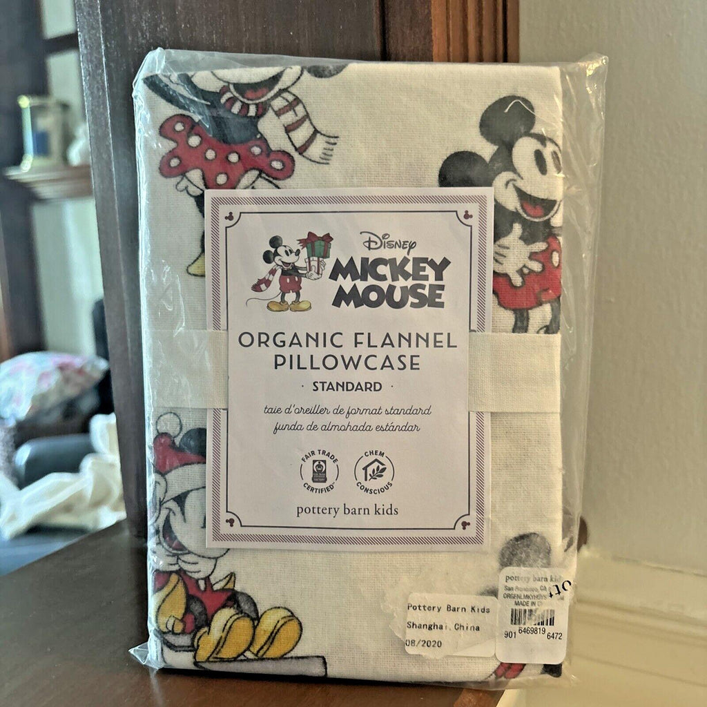 Mickey Mouse Pottery Barn holiday Christmas Halloween school Pillowcase SET 2 =