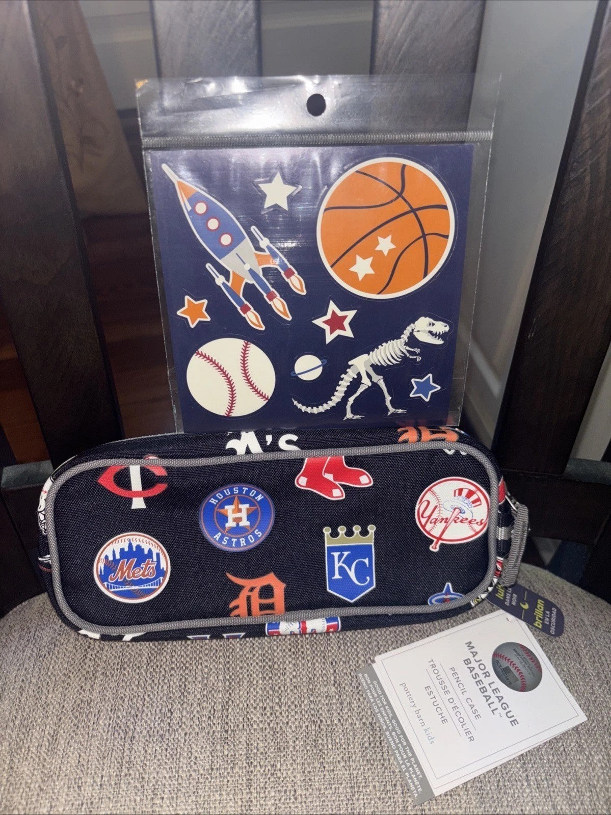 Pottery Barn Kids School Disney Marvel travel Pencil case bag kitty hot wheels .